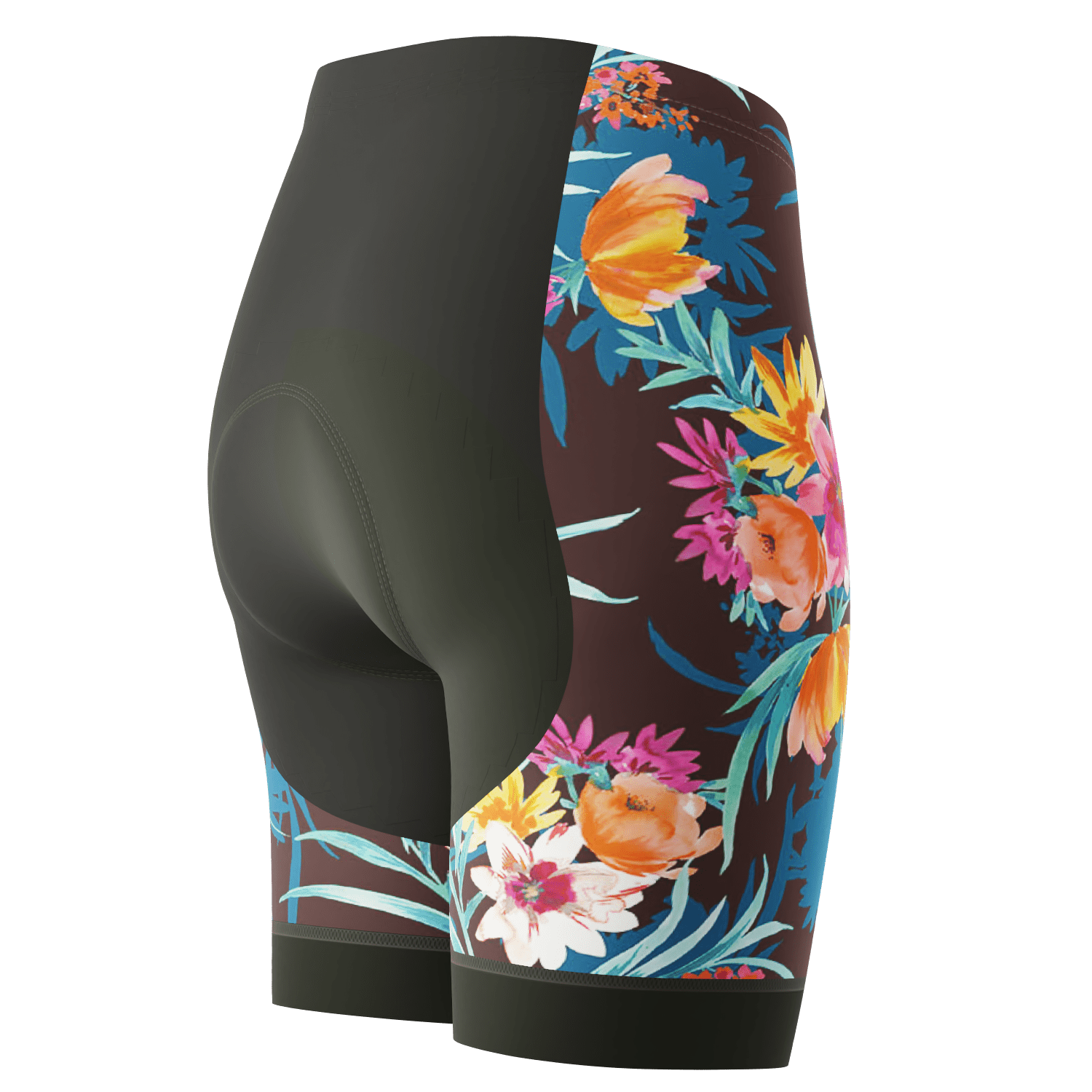 Women's Tropical Bloom Gel Padded Cycling Shorts