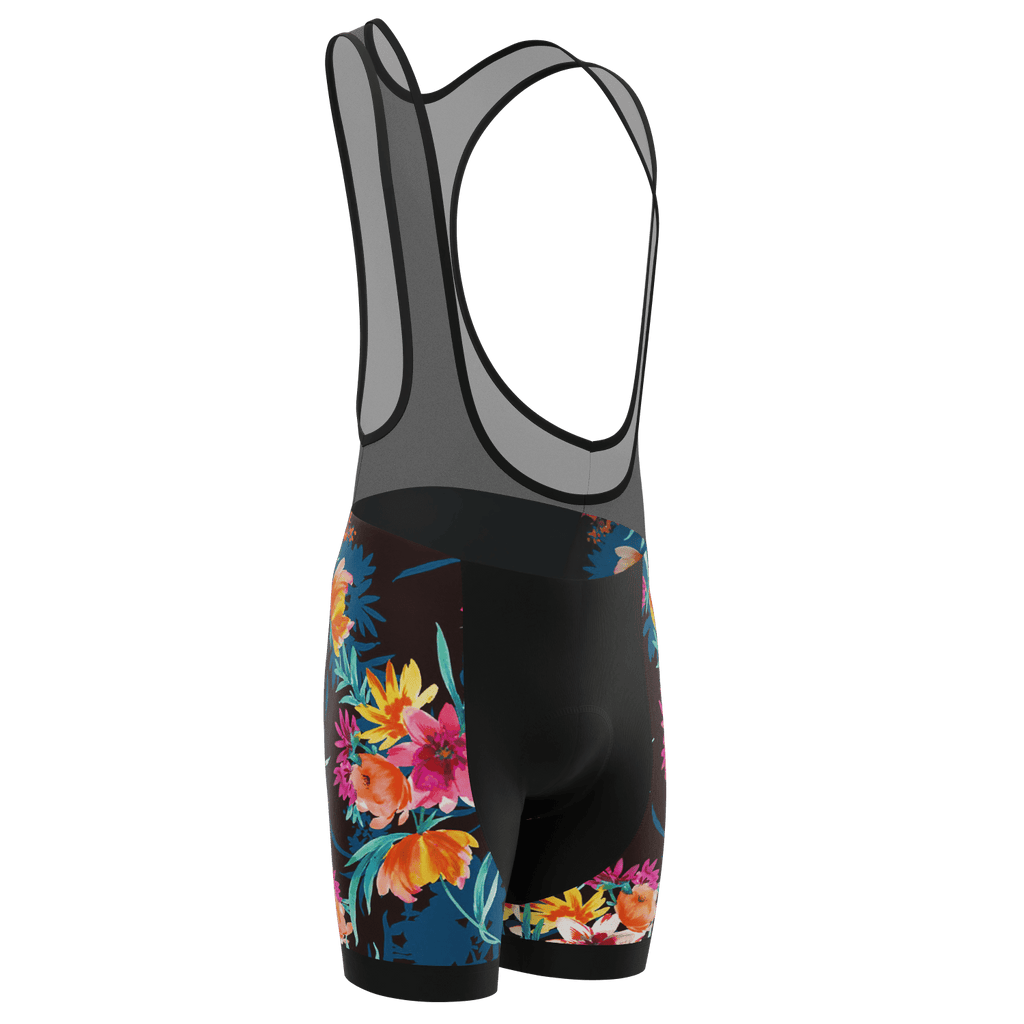 Men's Tropical Bloom Gel Padded Cycling Bib