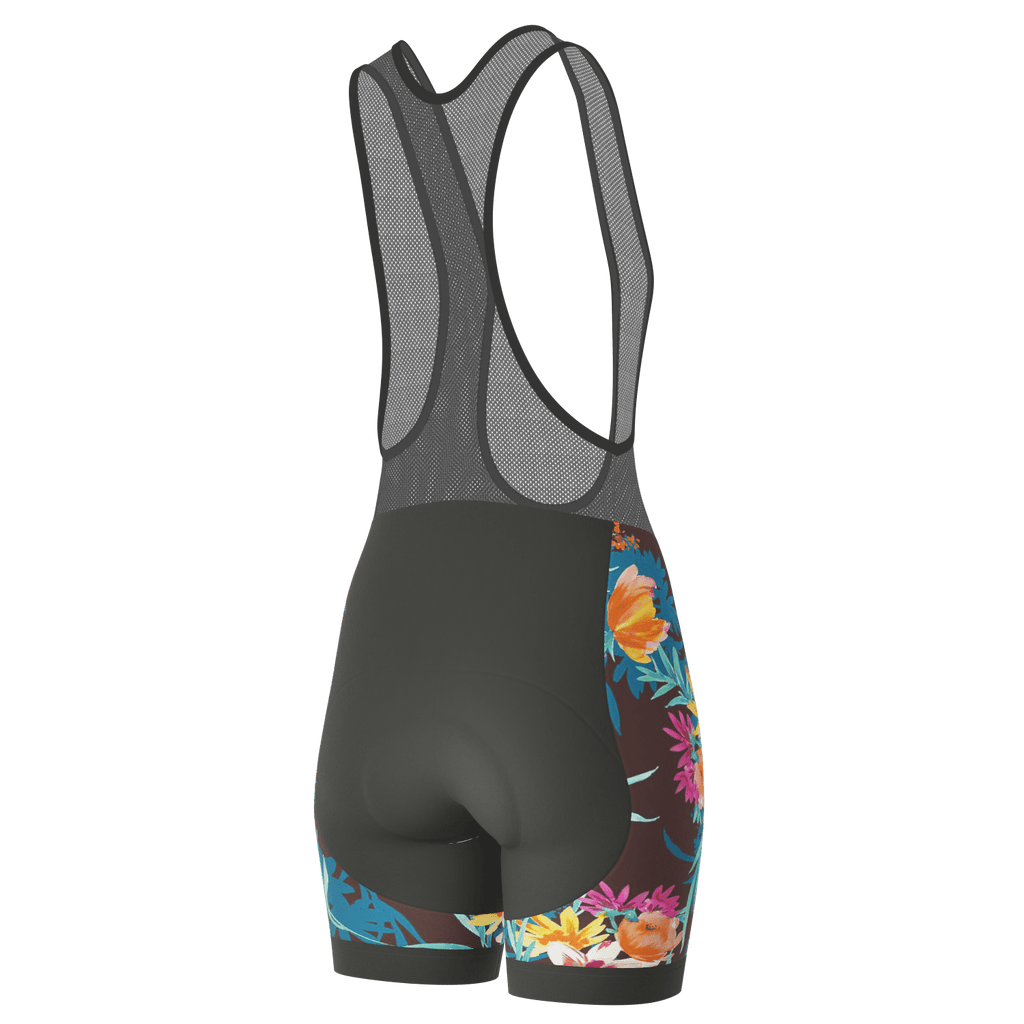 Women's Tropical Bloom Gel Padded Cycling Bib