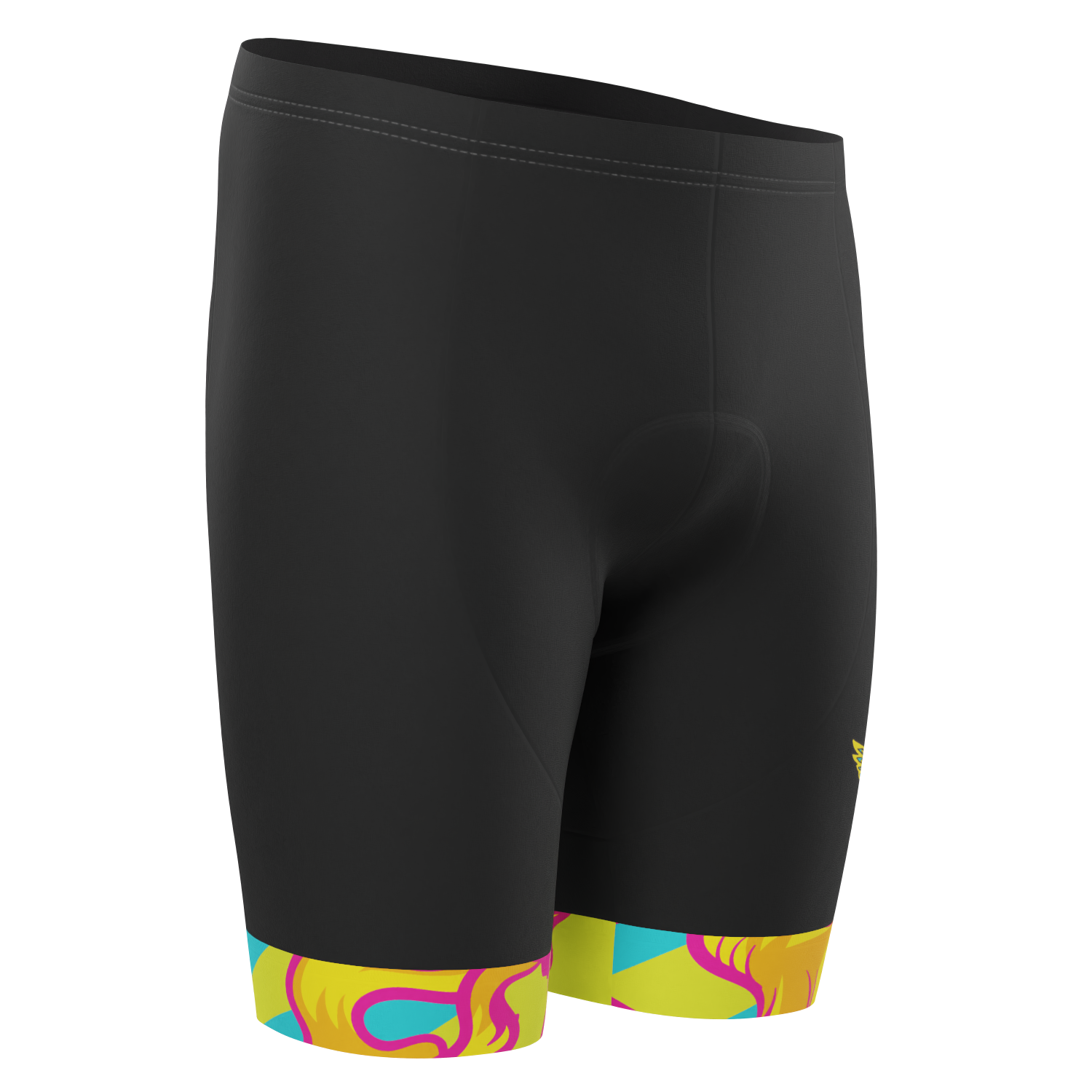 Men's Pedal Pushers Custom Team Design Gel Padded Cycling Shorts