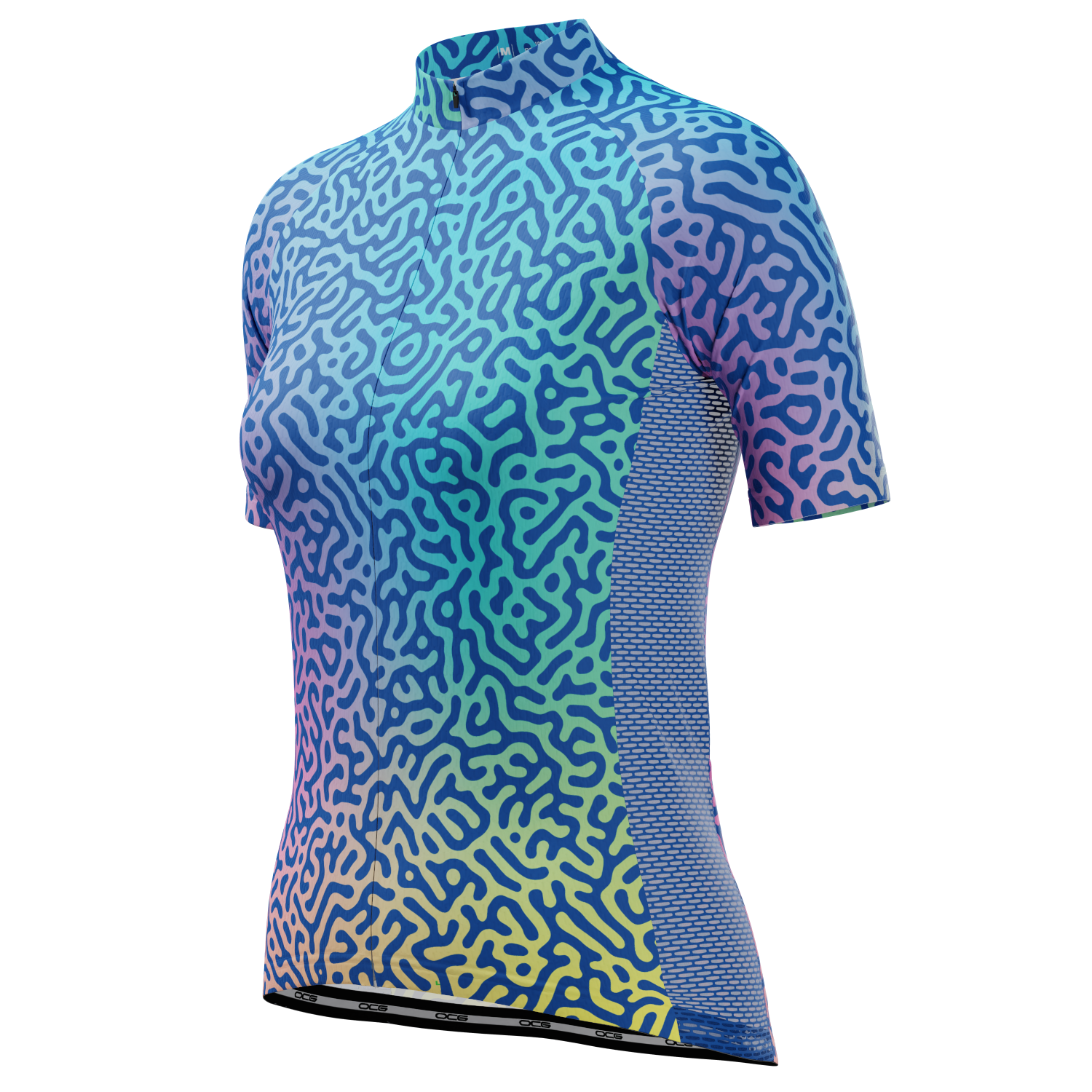 Women's Holographic Organic Lines Short Sleeve Cycling Jersey