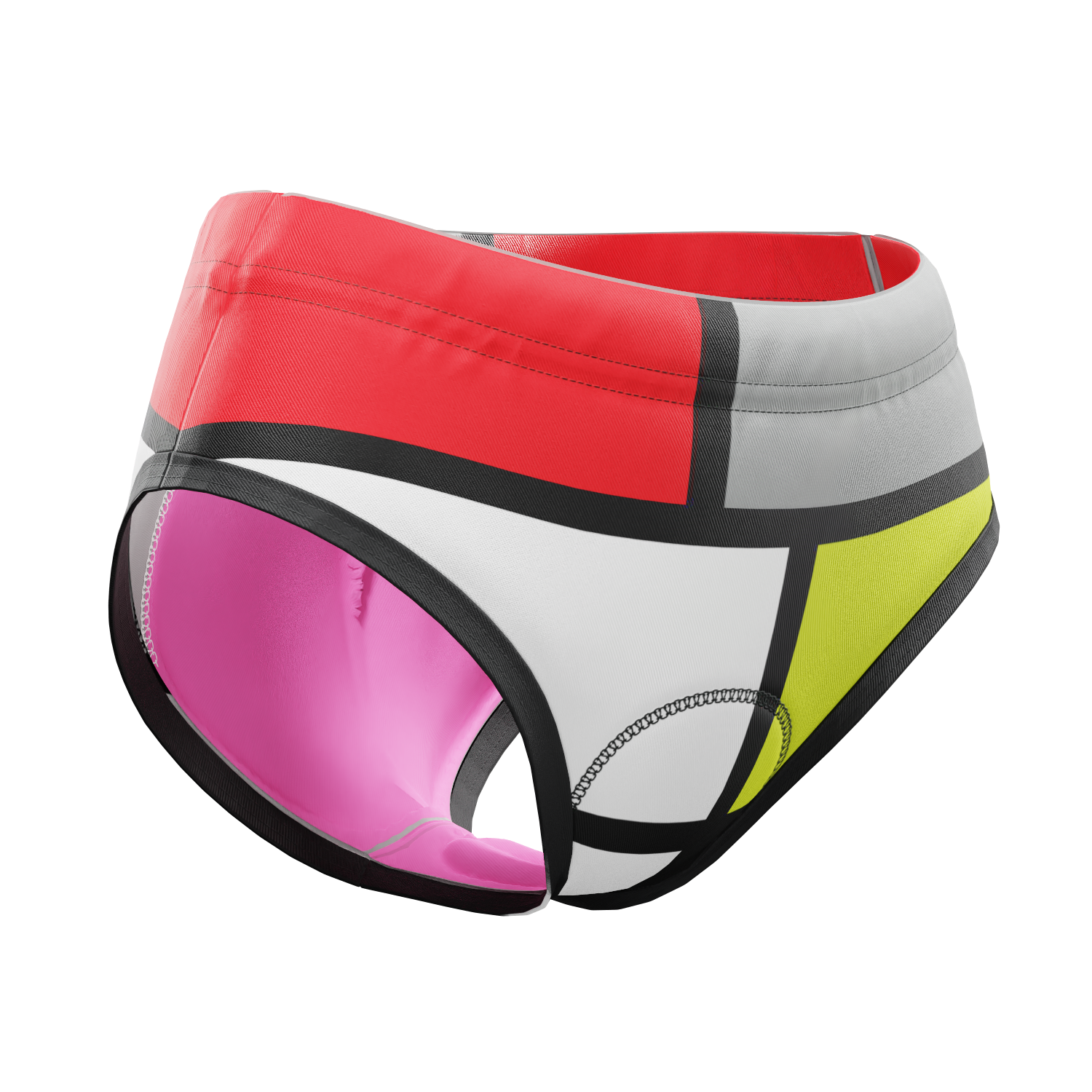 Women's Retro La Vie En Claire Gel Padded Cycling Underwear-Briefs