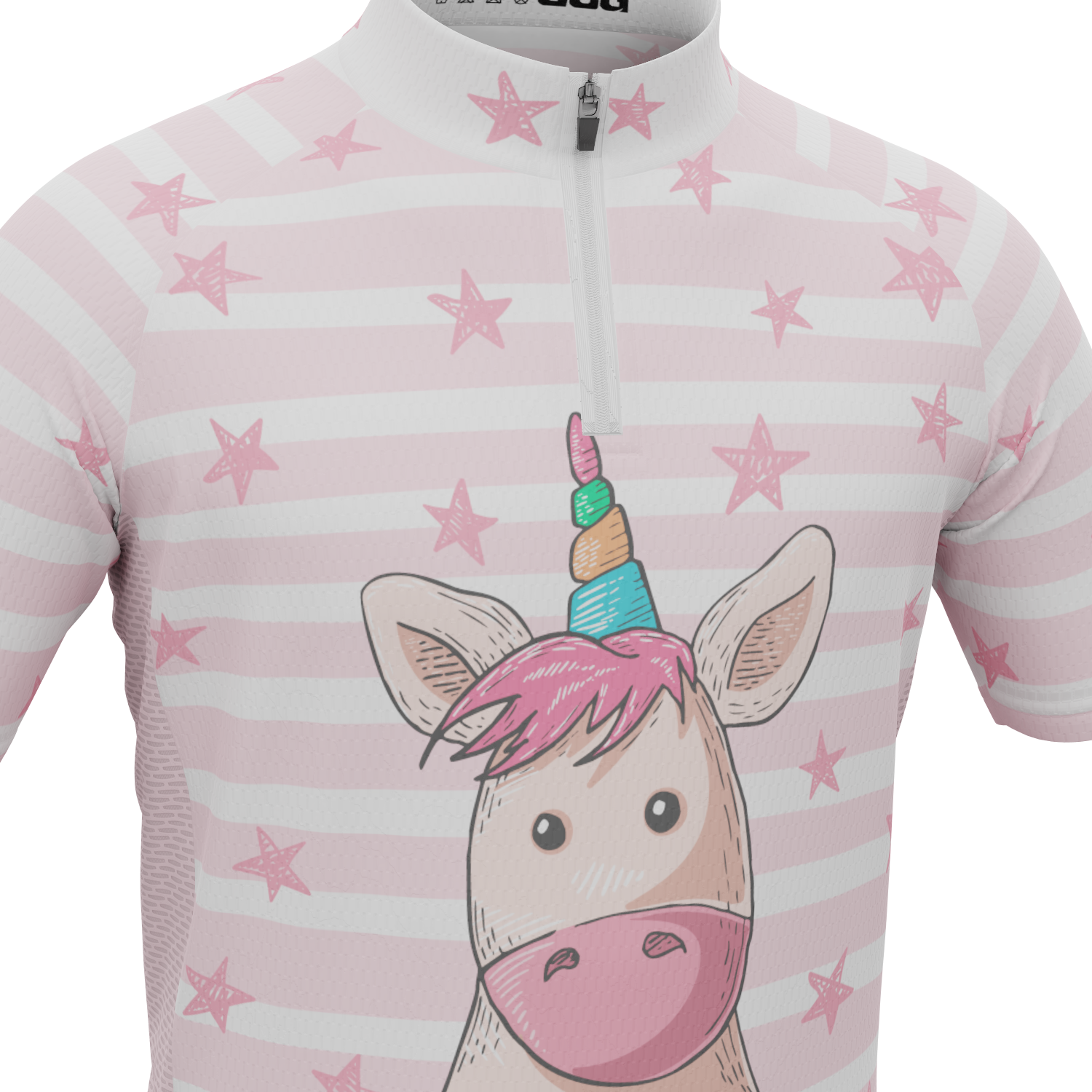 Kid's Pondering Unicorn Short Sleeve Cycling Jersey
