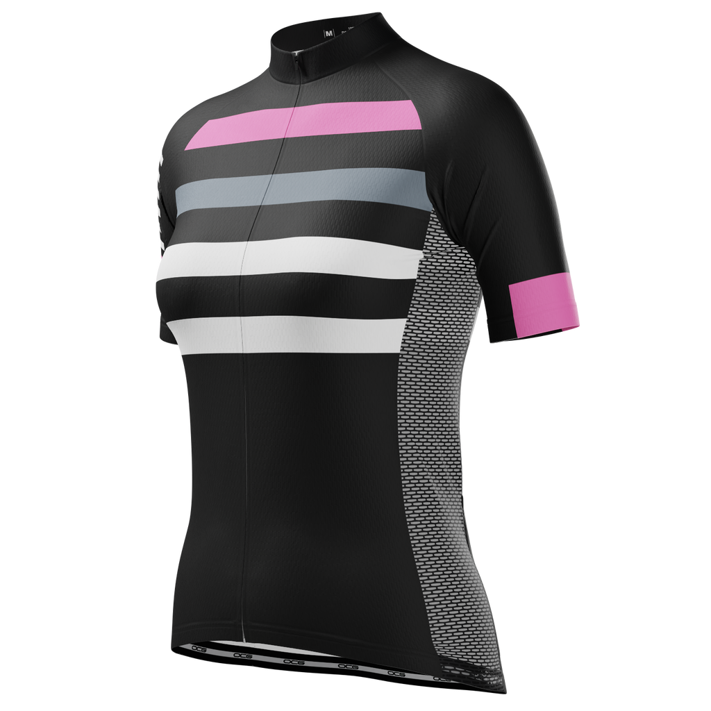 Women's Four Stripes Short Sleeve Cycling Jersey