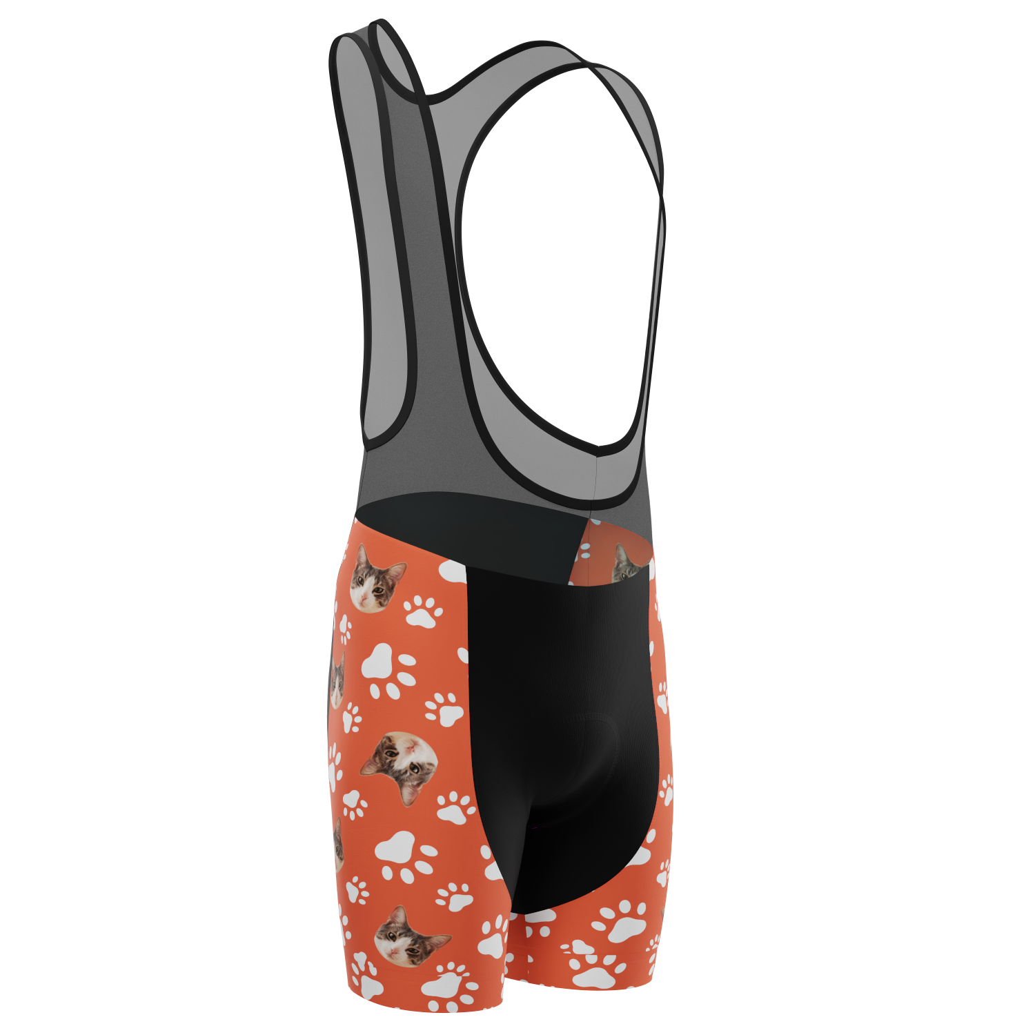 Men's Custom Pet Paws Cycling Bib Personalized & Durable