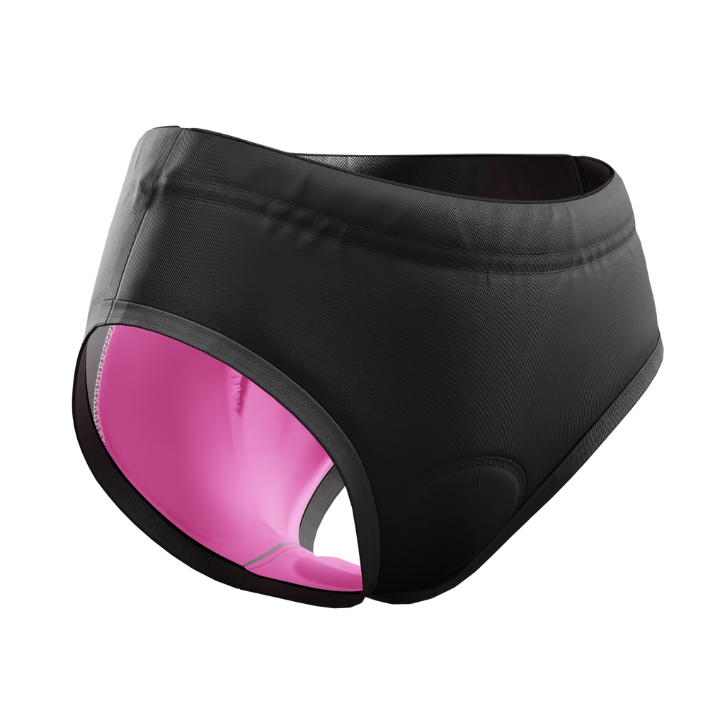 Women's Plain Gel Padded Cycling Underwear-Briefs
