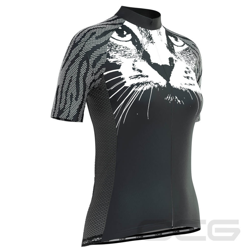 Women's Cat & Whiskers Short Sleeve Cycling Jersey