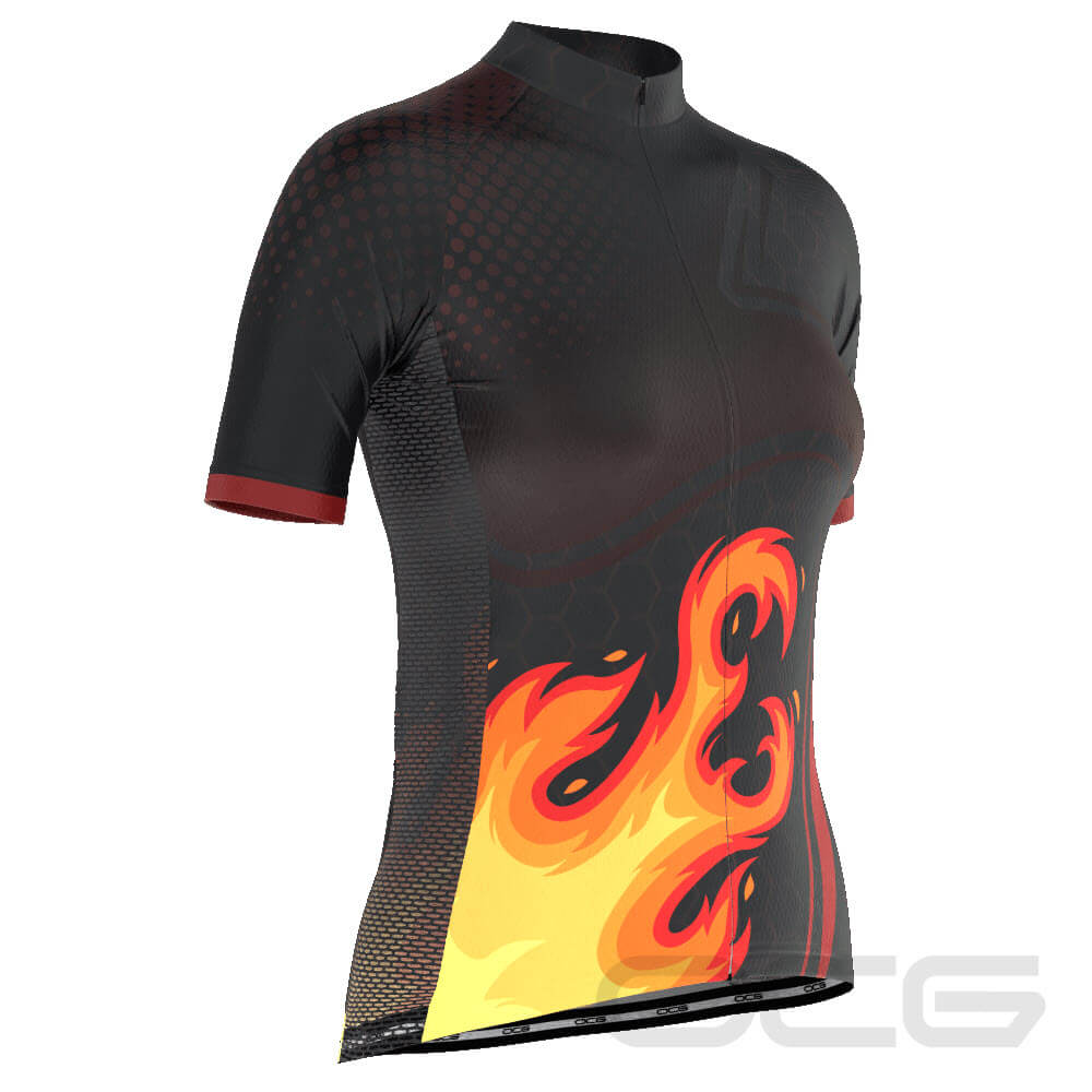 Women's On Fire Series 1 Short Sleeve Cycling Jersey