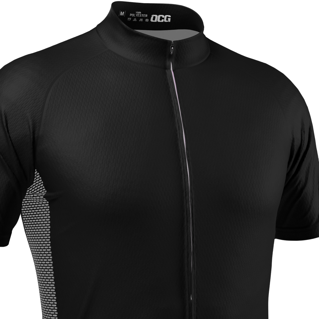 Men's OCG Plain Color Block Short Sleeve Cycling Jersey
