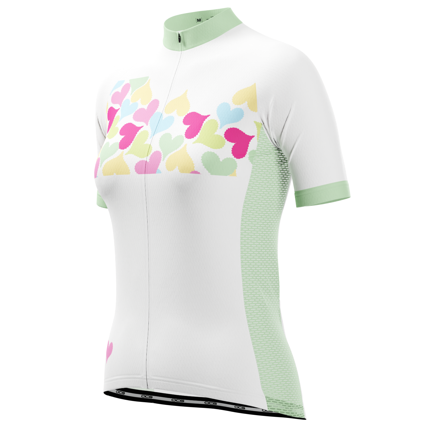 Women's Love Hearts Short Sleeve Cycling Jersey