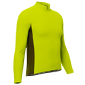 Men's High Viz With Black Accent Long Sleeve Cycling Jersey