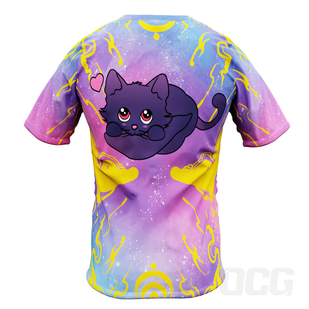 Kid's Manga Kitten Short Sleeve Running Shirt
