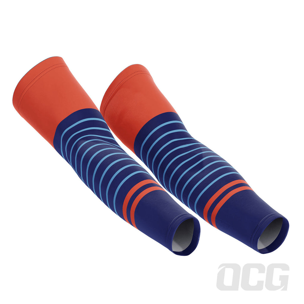 Men's Striped For Speed Quick Dry Cycling Arm-Warmers