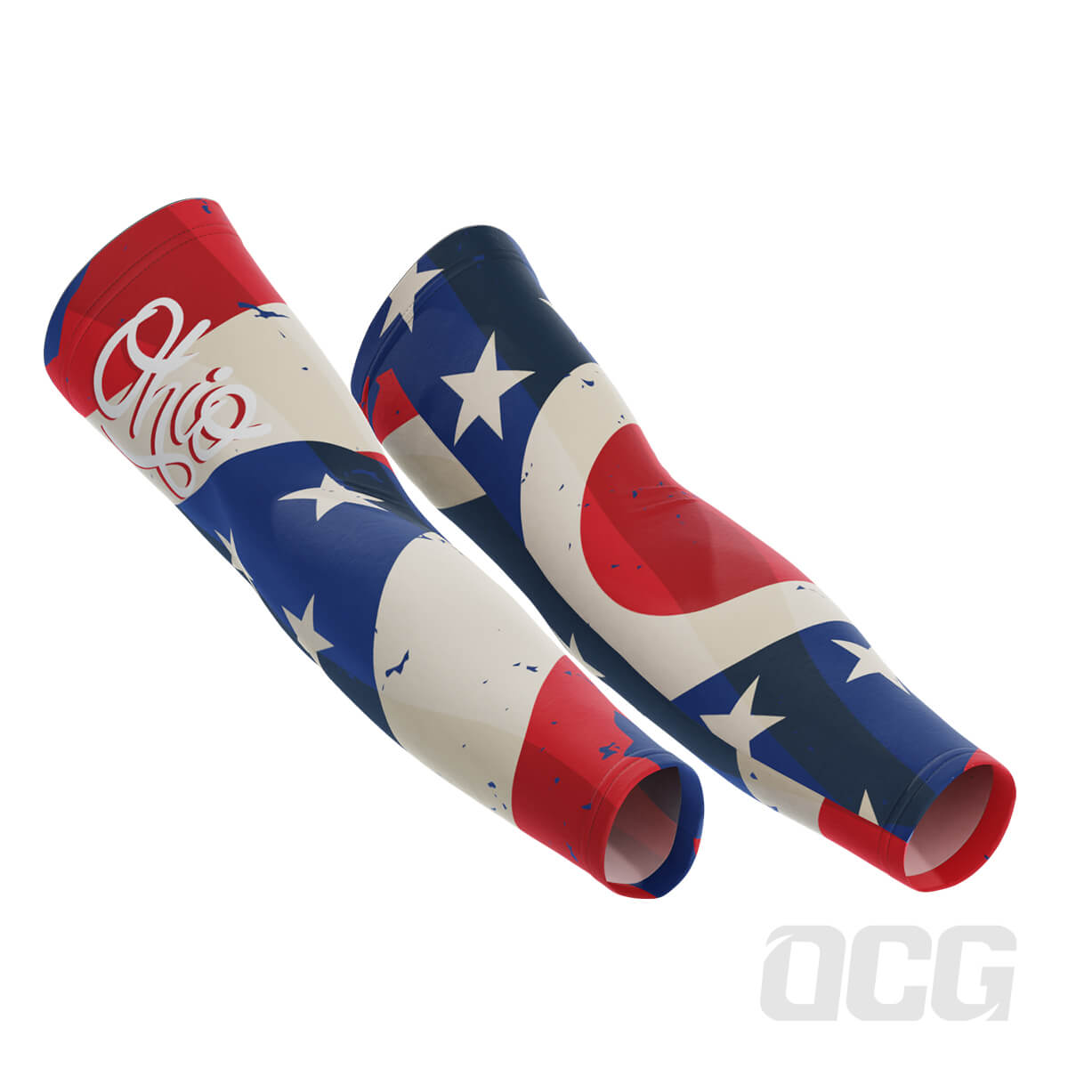 Men's Ohio US State Icon Quick Dry Cycling Arm-Warmers