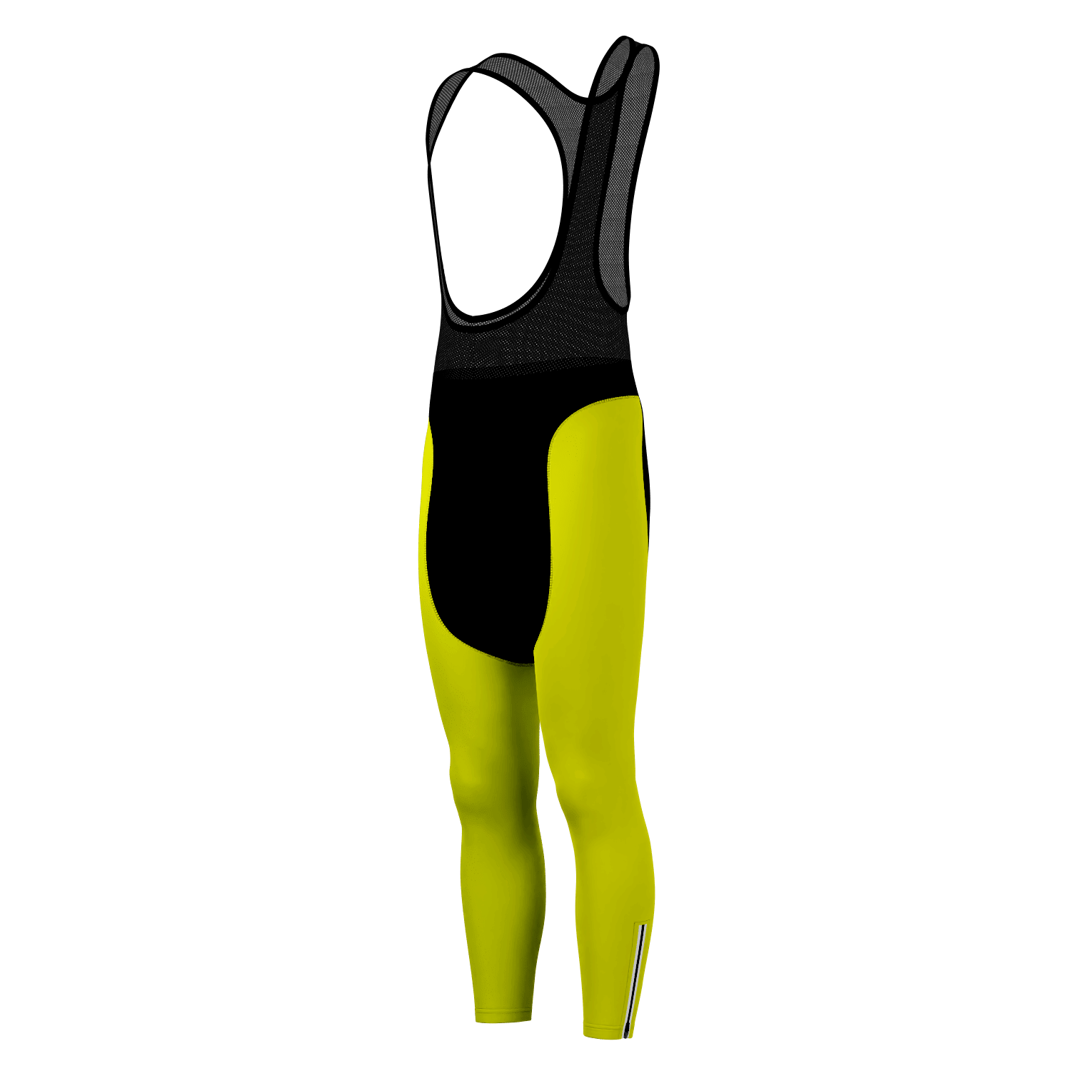 Men's Basic Colors Neon Gel Padded Cycling Bib-Tights