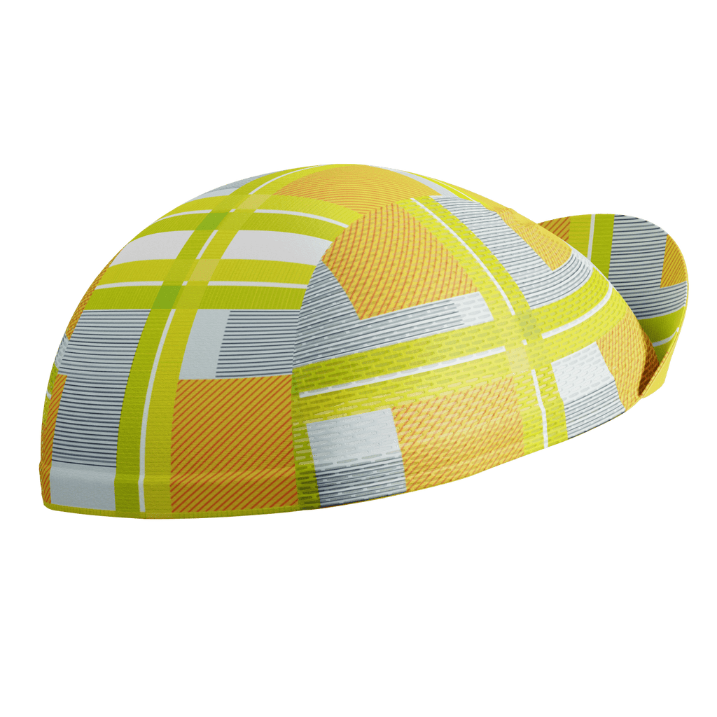 Unisex Criss-Crossed Tartan Quick Dry Cycling Cap
