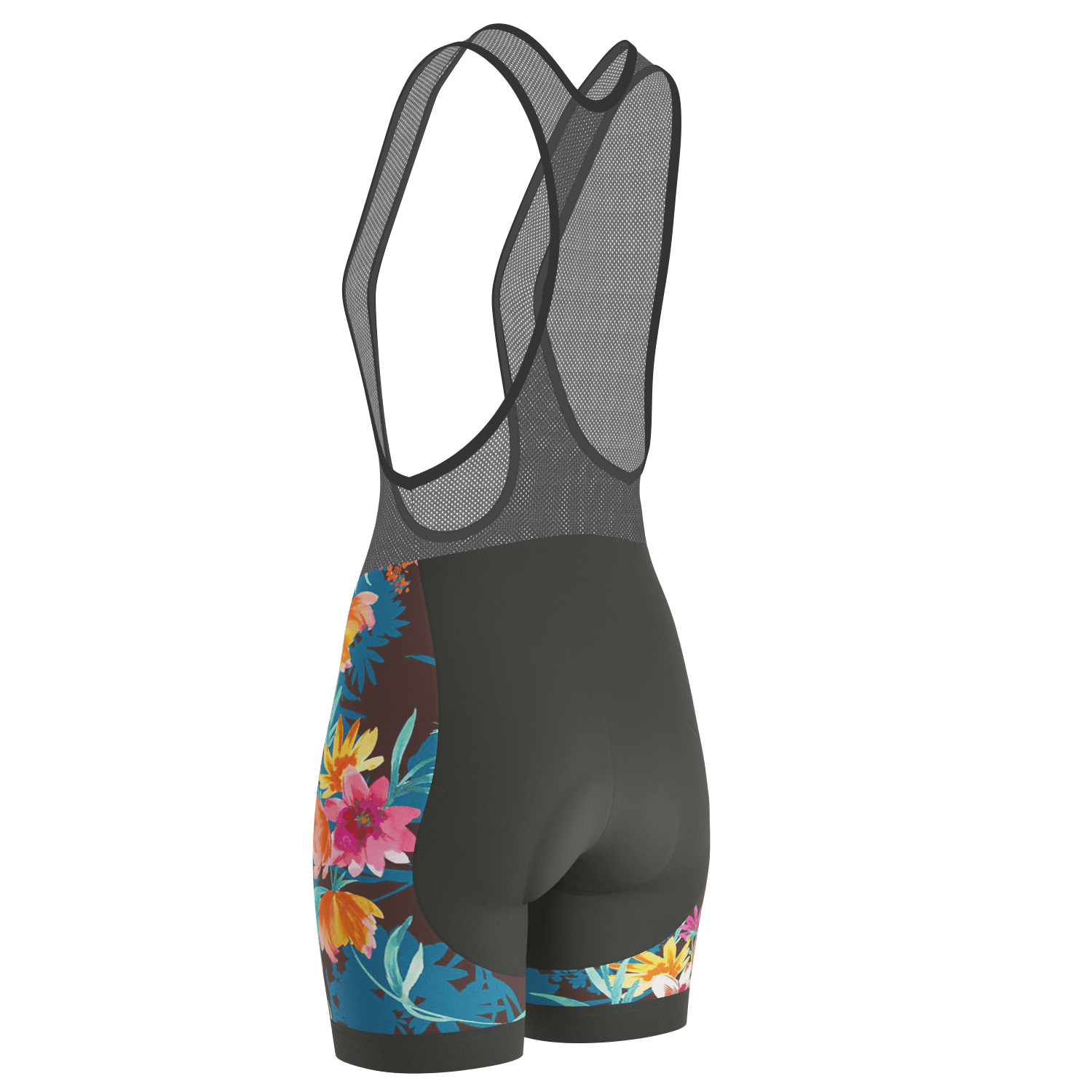 Women's Tropical Bloom Gel Padded Cycling Bib