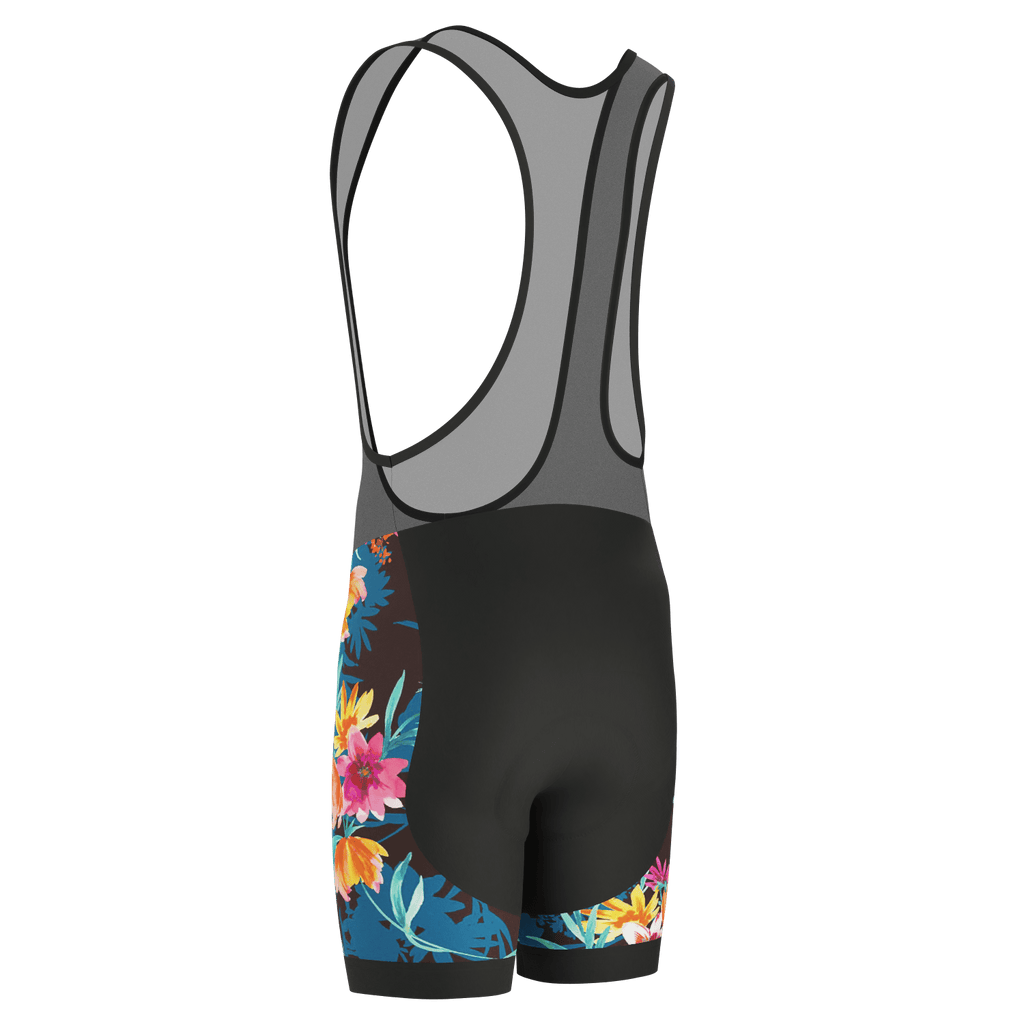 Men's Tropical Bloom Gel Padded Cycling Bib