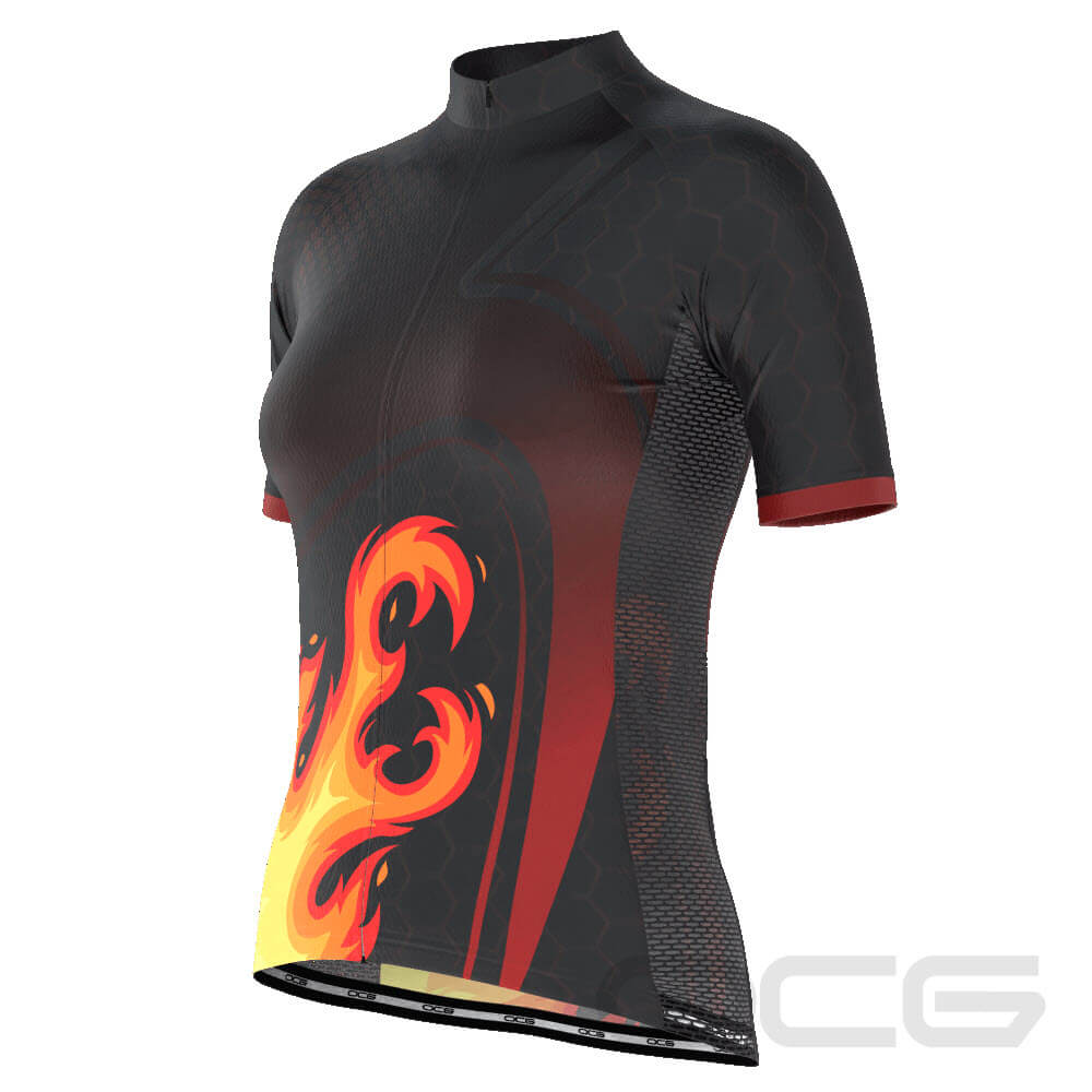 Women's On Fire Series 1 Short Sleeve Cycling Jersey