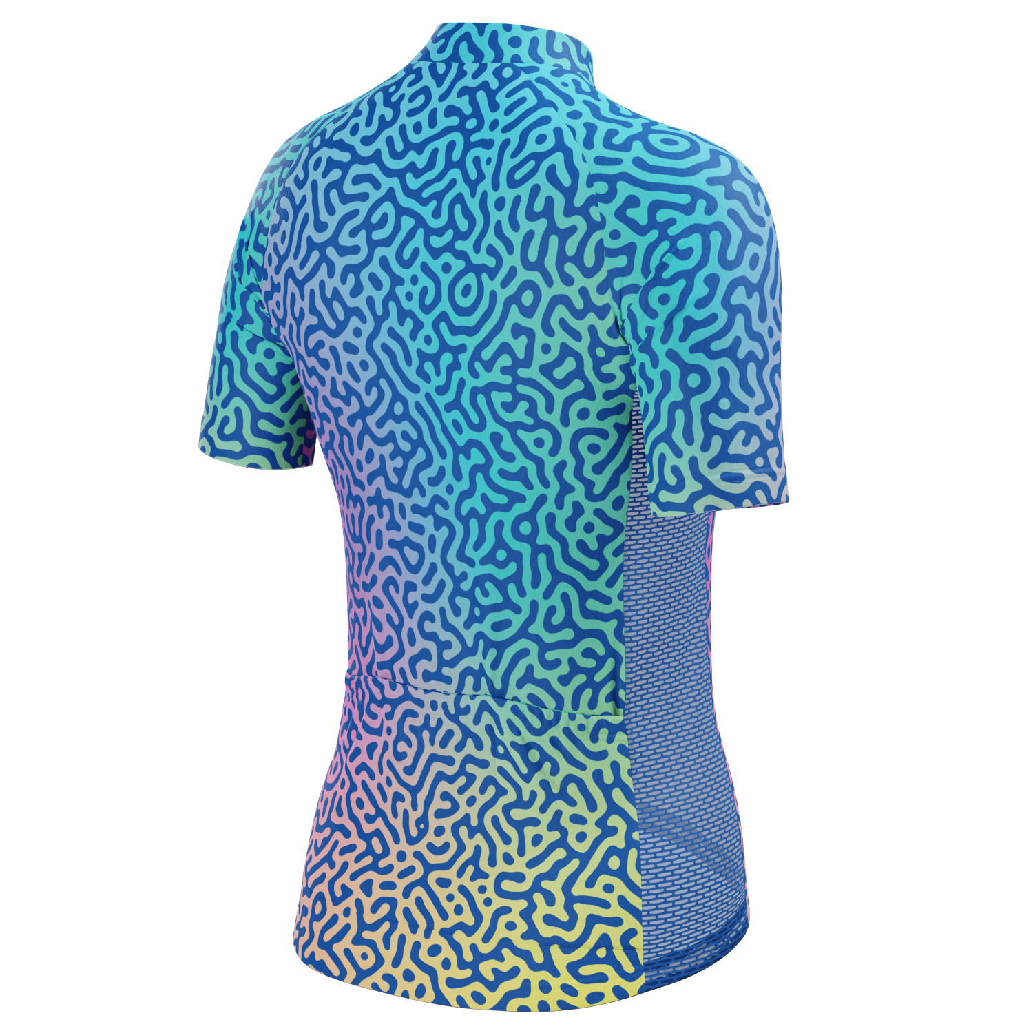 Women's Holographic Organic Lines Short Sleeve Cycling Jersey
