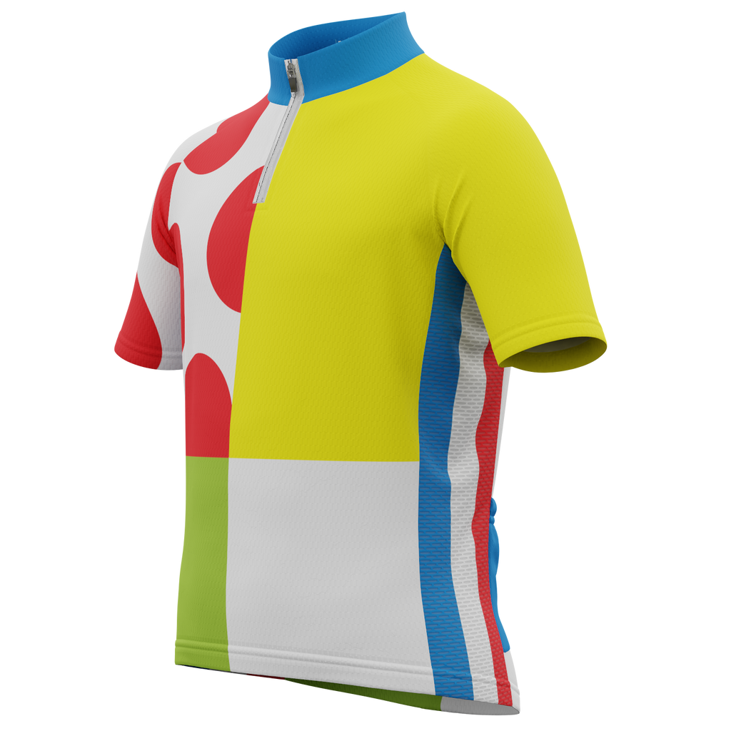 Kid's Tour de France Leaders KOM Sprinters Short Sleeve Cycling Jersey