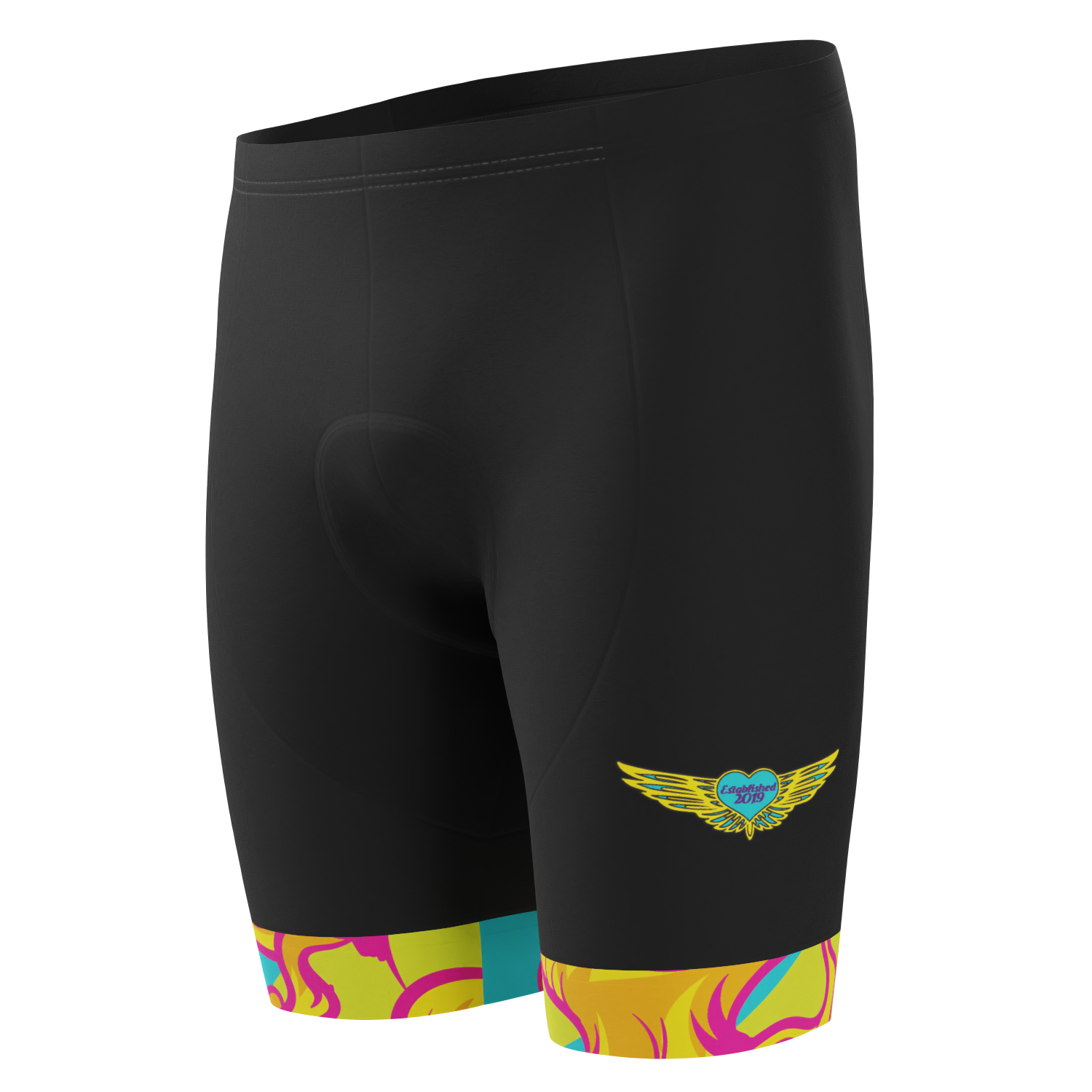 Men's Pedal Pushers Custom Team Design Gel Padded Cycling Shorts
