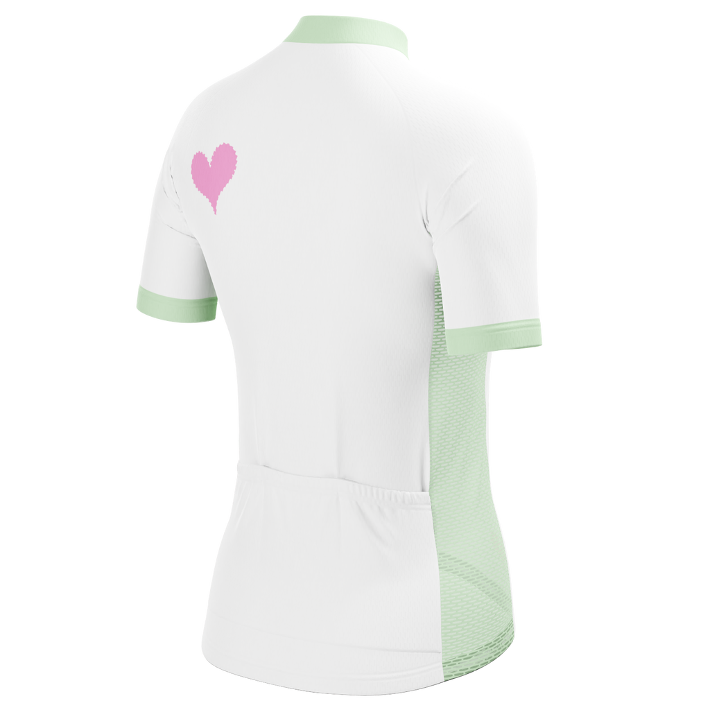 Women's Love Hearts Short Sleeve Cycling Jersey