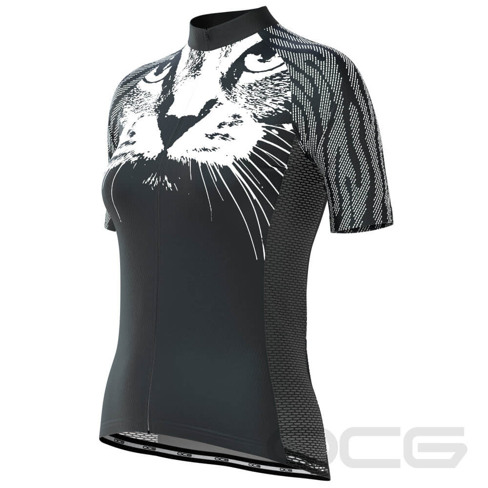 Women's Cat & Whiskers Short Sleeve Cycling Jersey