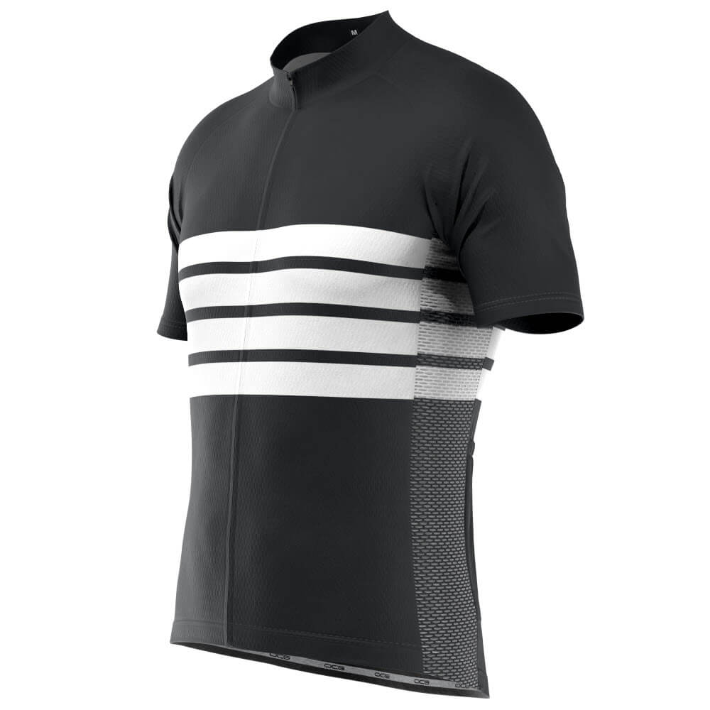 Men's Retro Four Stripe Short Sleeve Cycling Jersey