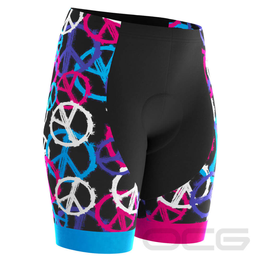 Women's Peace and Love Gel Padded Cycling Shorts