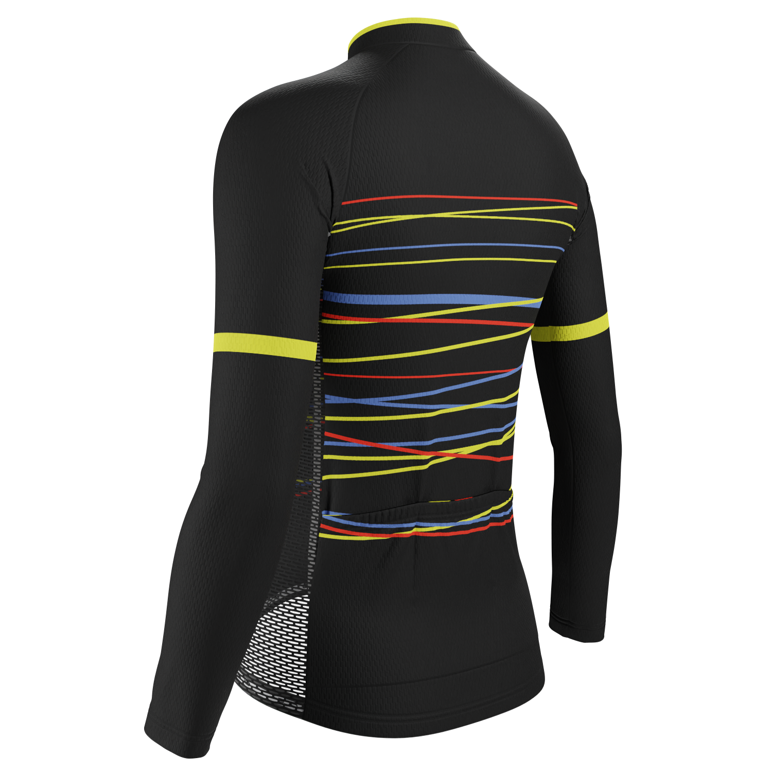 Women's Zigzag Color Lines Long Sleeve Cycling Jersey