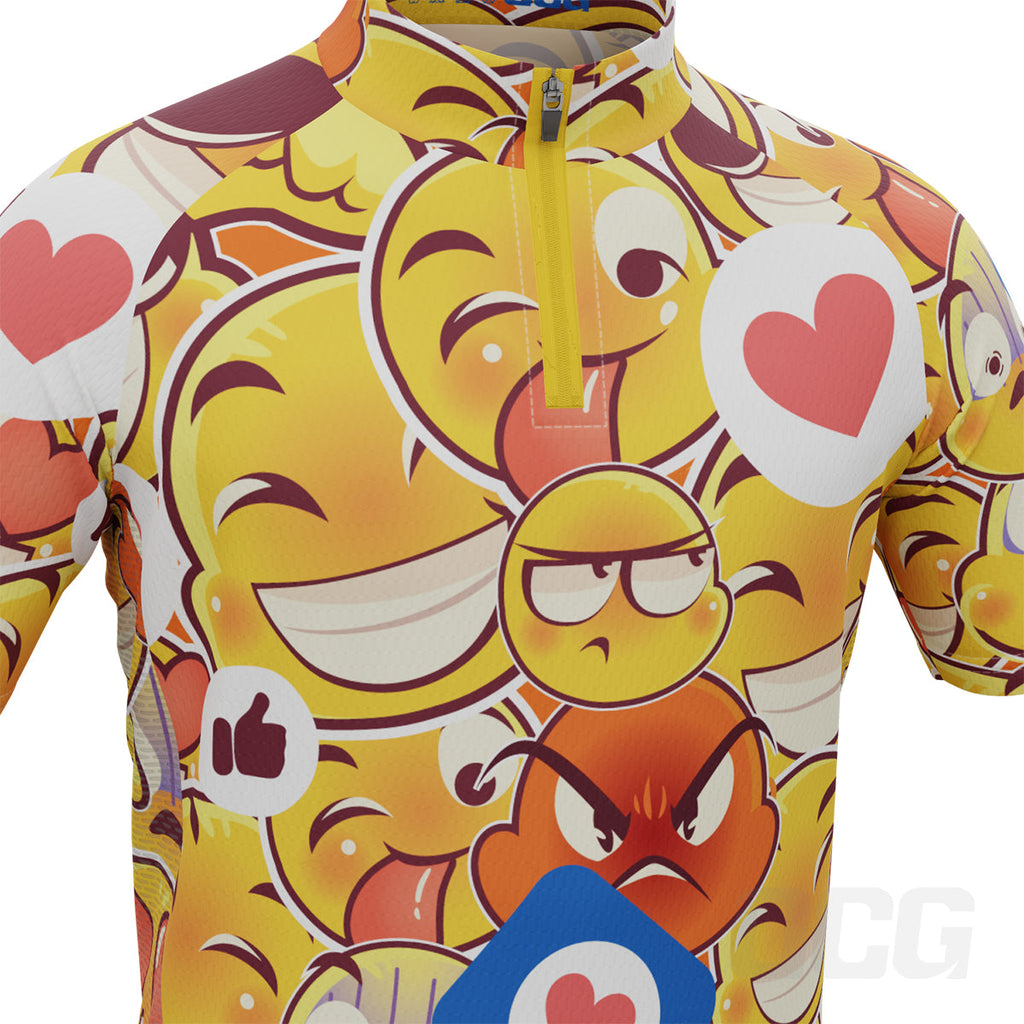 Kid's Emoji Mayhem Short Sleeve Cycling Jersey
