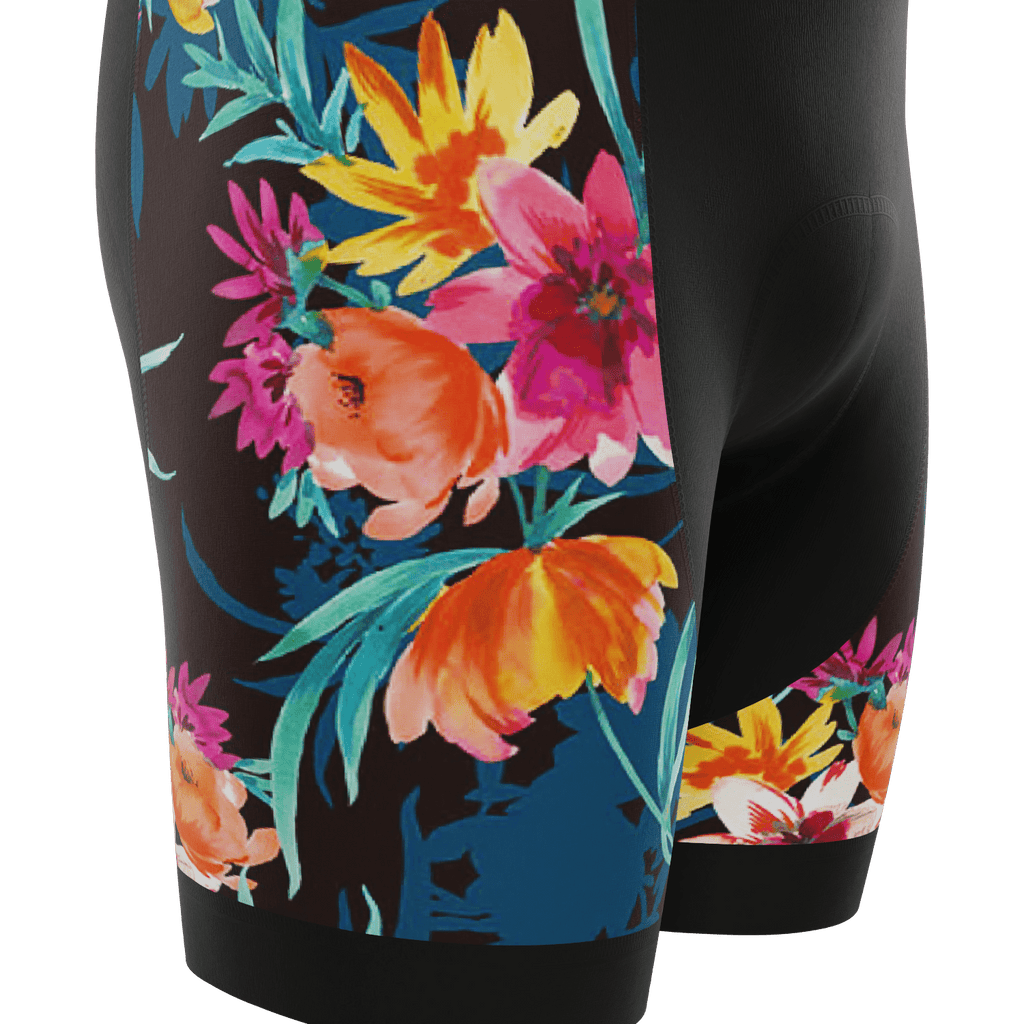 Men's Tropical Bloom Gel Padded Cycling Bib