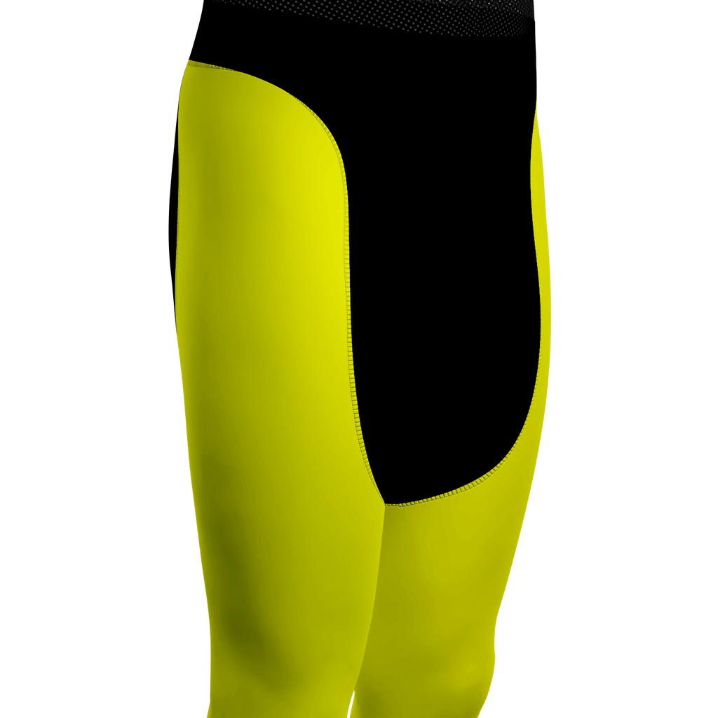 Men's Basic Colors Neon Gel Padded Cycling Bib-Tights