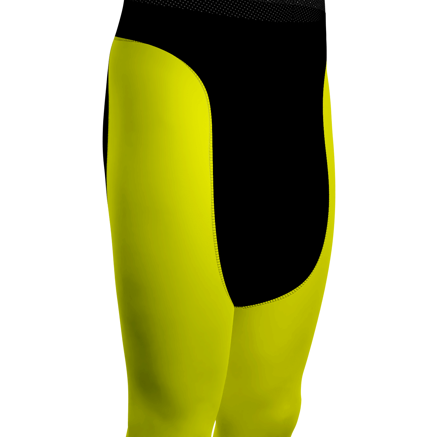 Men's Basic Colors Neon Gel Padded Cycling Bib-Tights