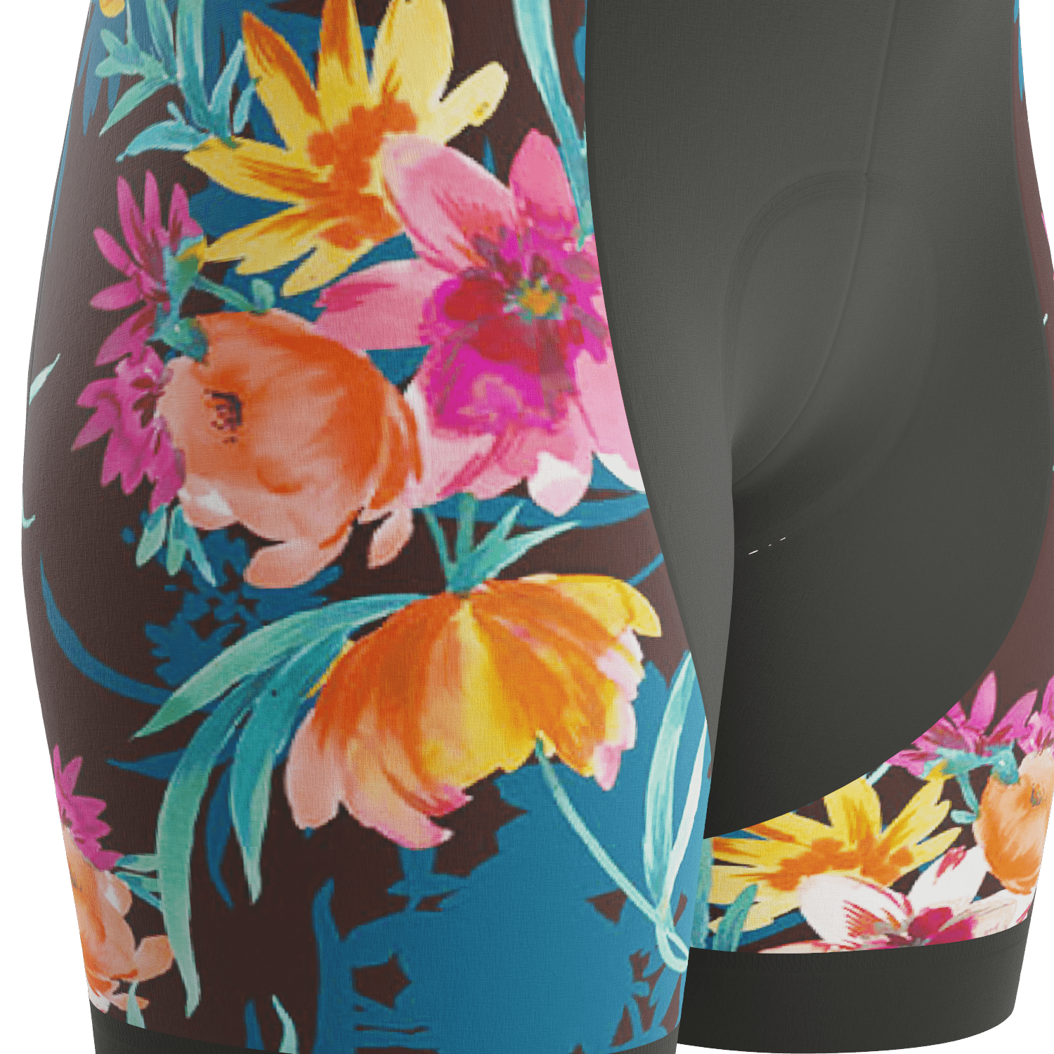 Women's Tropical Bloom Gel Padded Cycling Bib