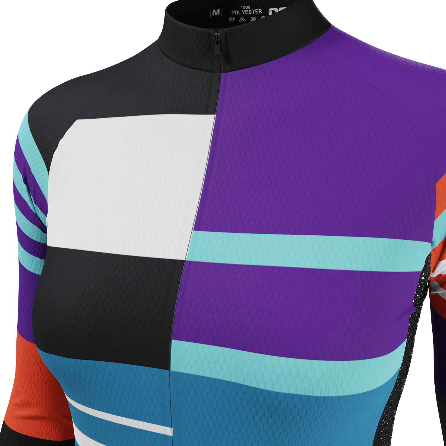 Women's Winter Stripes Long Sleeve Cycling Jersey