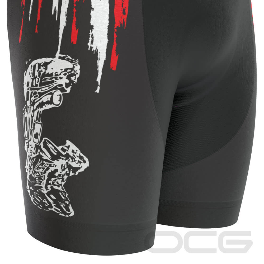 Men's Honor the Fallen Gel Padded Cycling Bib