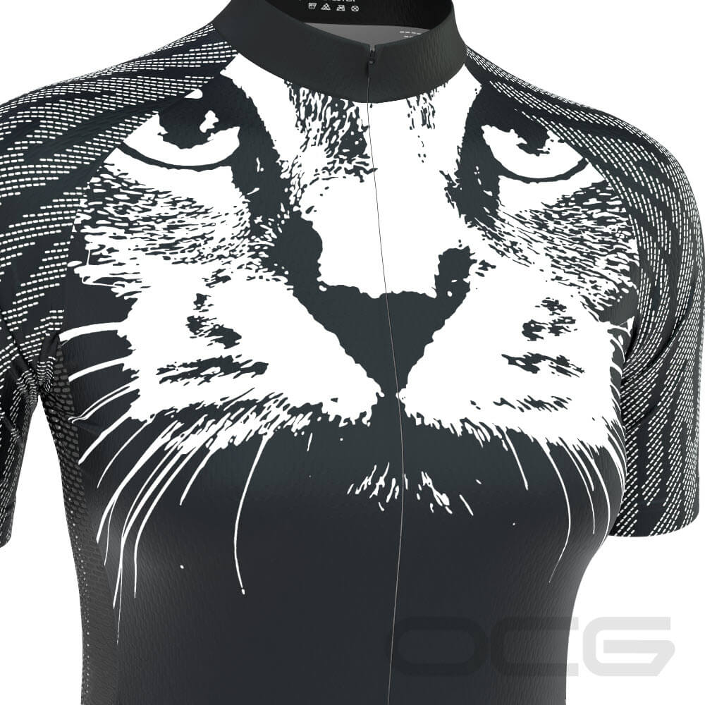 Women's Cat & Whiskers Short Sleeve Cycling Jersey