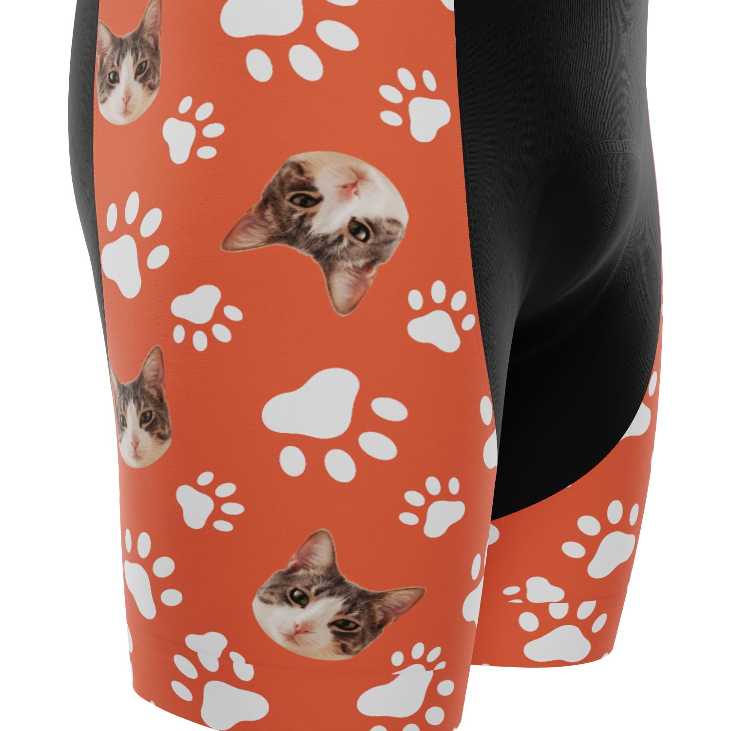 Men's Custom Pet Paws Cycling Bib Personalized & Durable