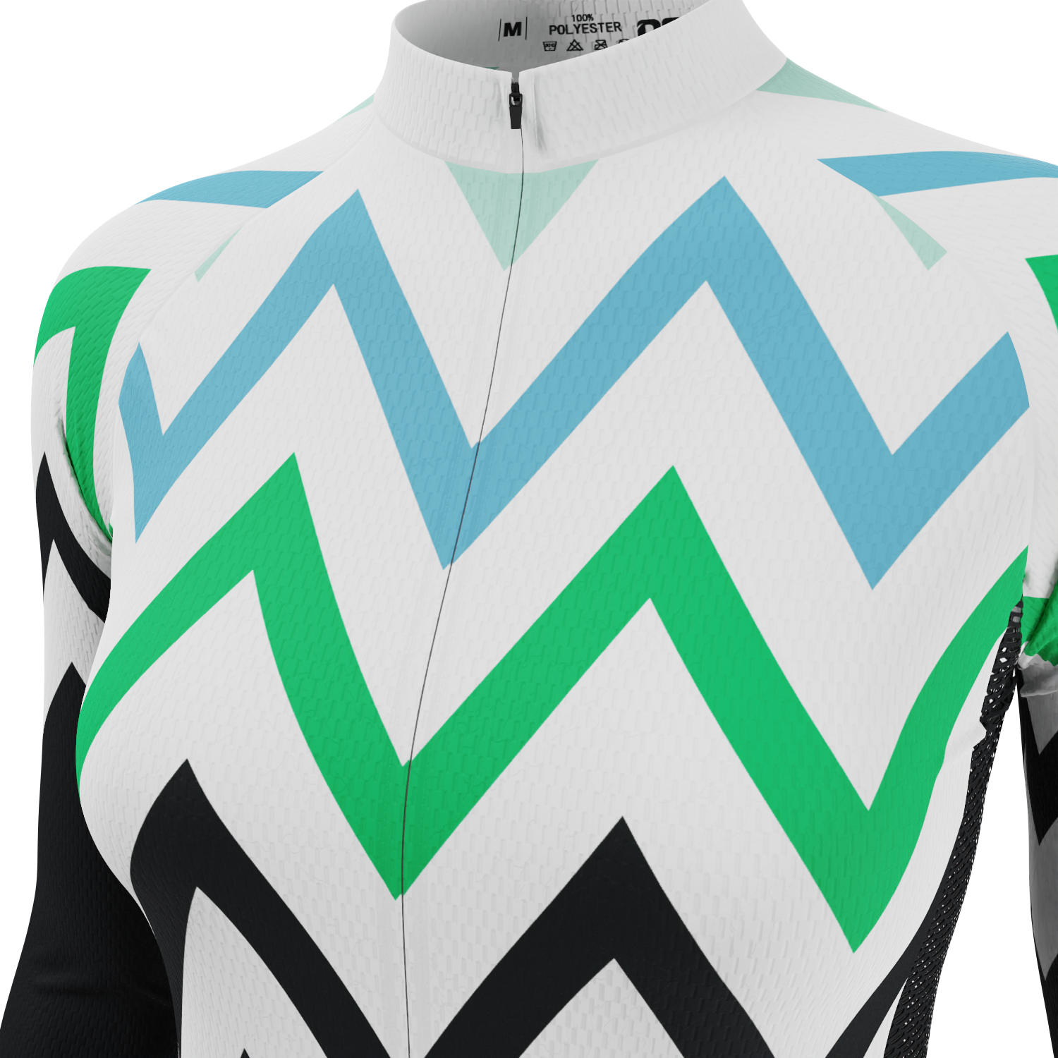 Women's Zigzag Mountain Long Sleeve Cycling Jersey