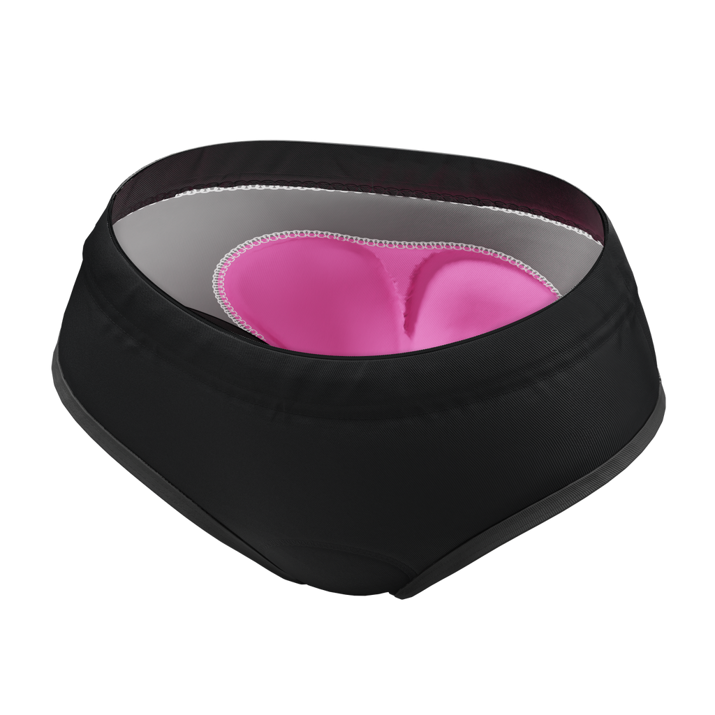 Women's Plain Gel Padded Cycling Underwear-Briefs Bundle