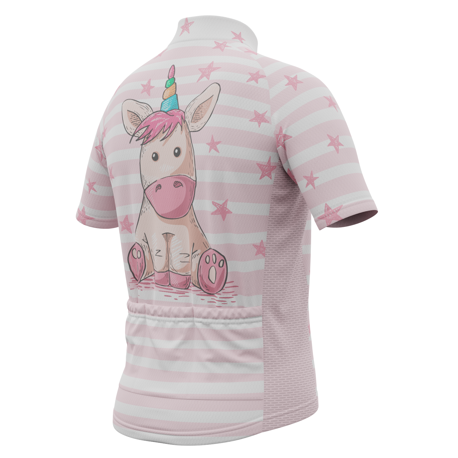 Kid's Pondering Unicorn Short Sleeve Cycling Jersey