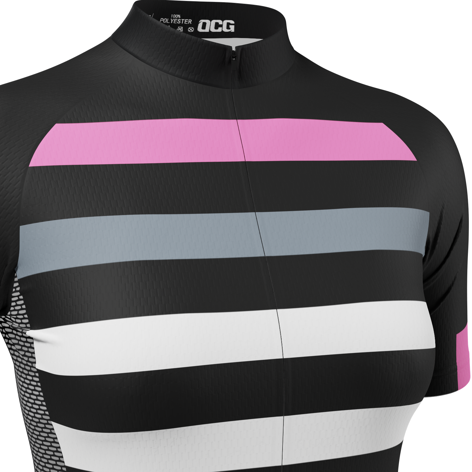 Women's Four Stripes Short Sleeve Cycling Jersey