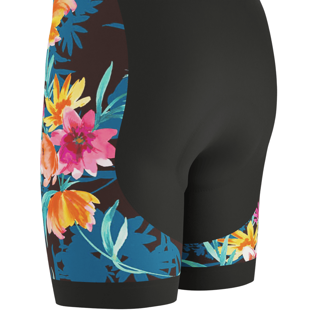 Men's Tropical Bloom Gel Padded Cycling Bib