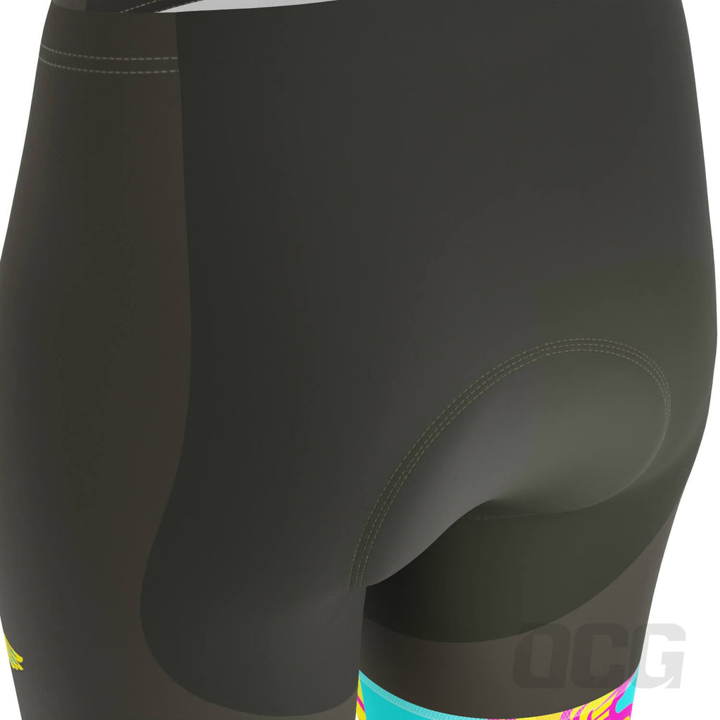 Women's Pedal Pushers Custom Team Design Gel Padded Cycling Shorts