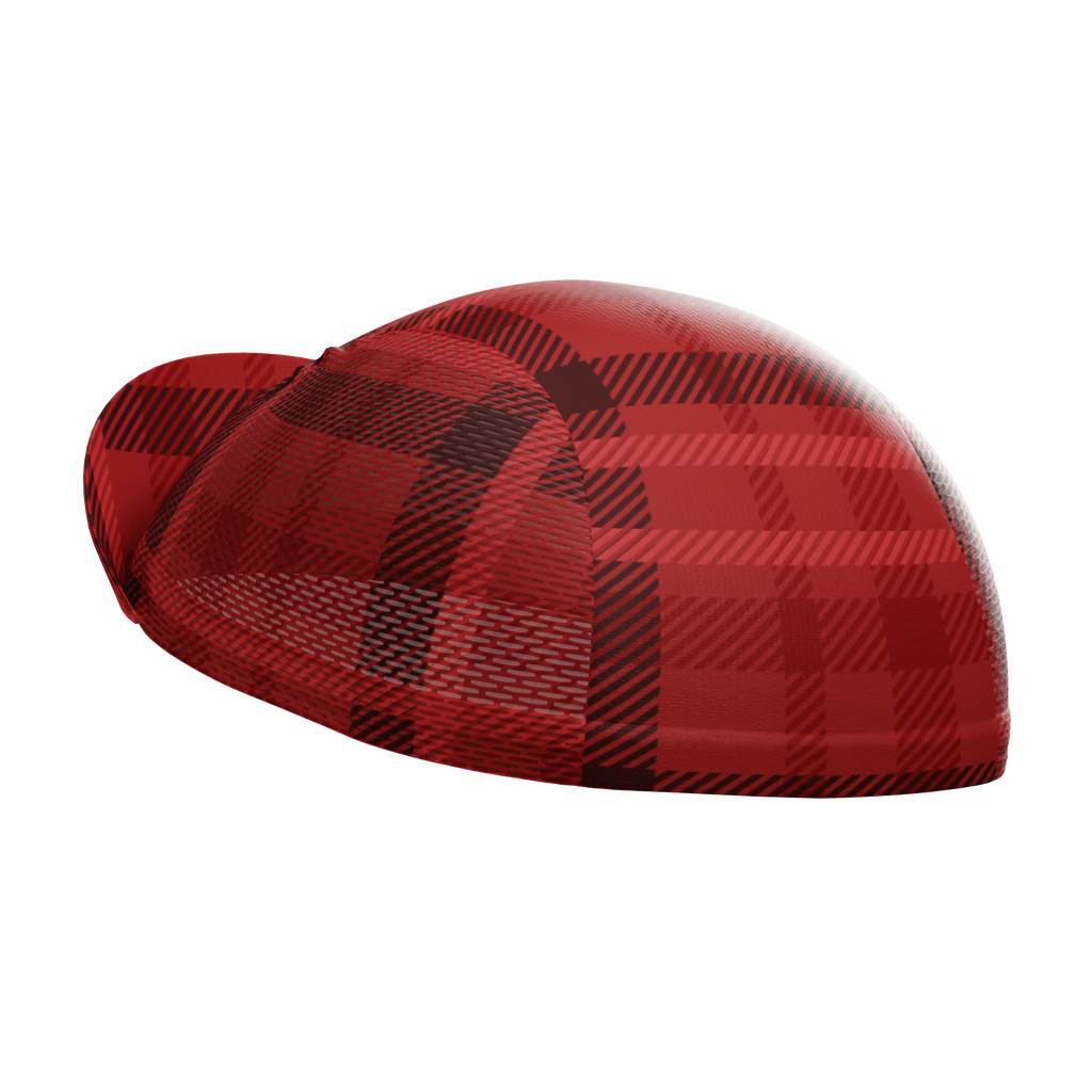Unisex Plaid Tartan Pattern Quick Dry Cycling Cap