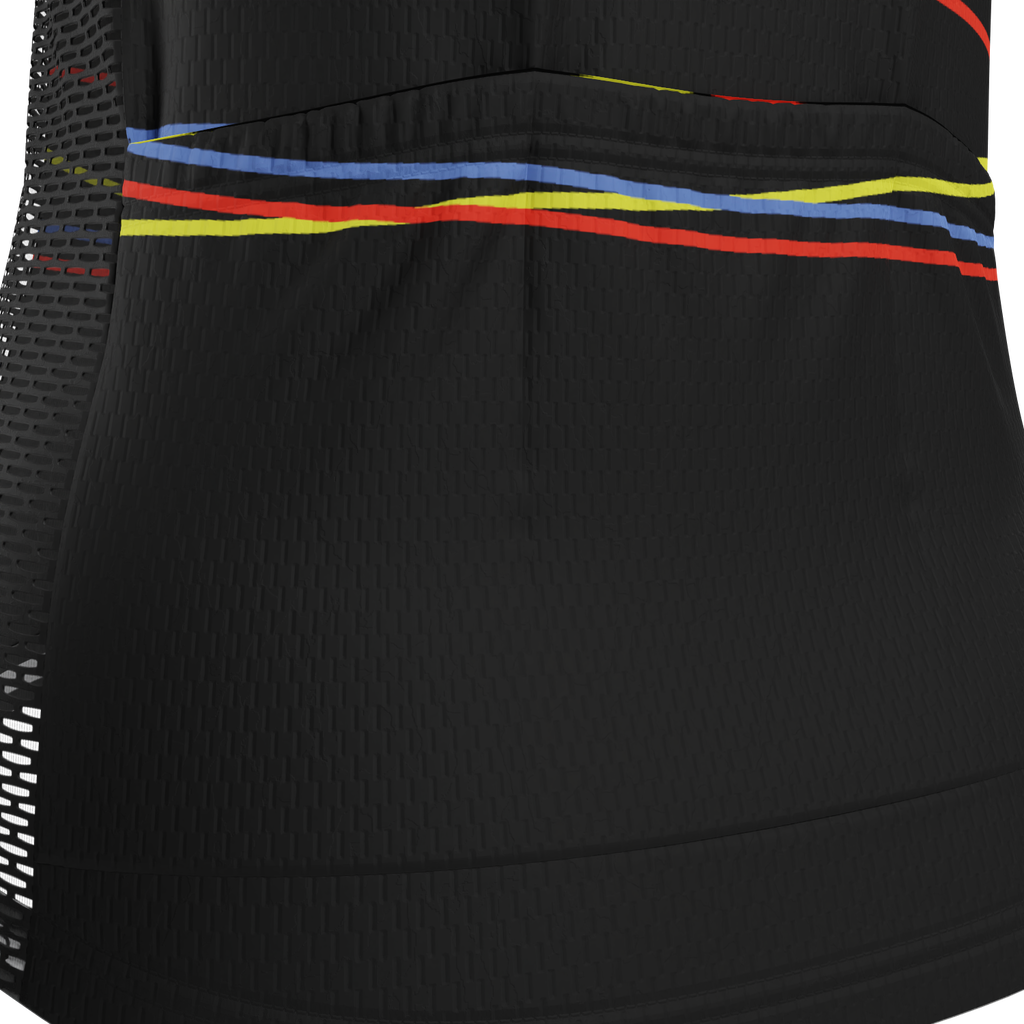 Women's Zigzag Color Lines Long Sleeve Cycling Jersey