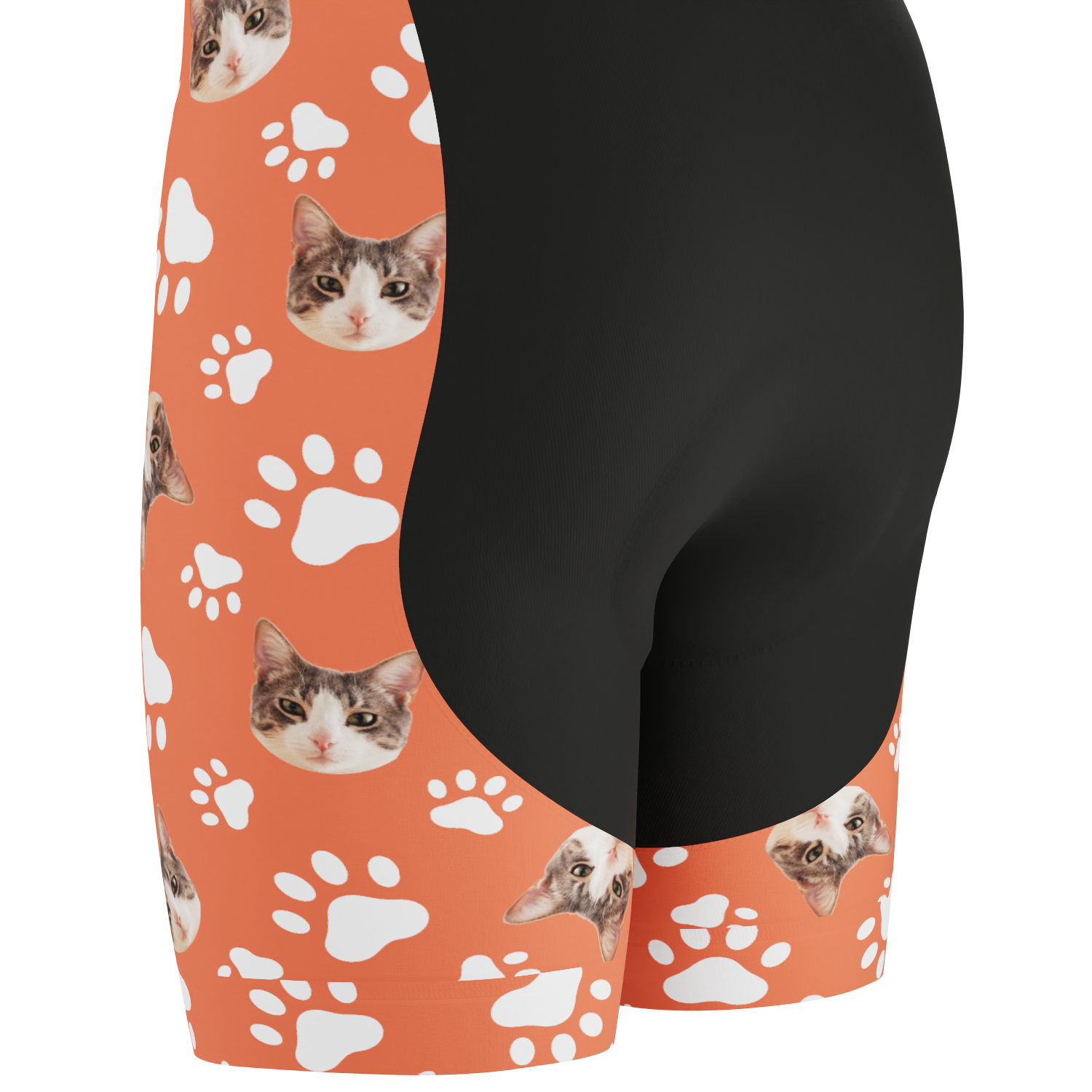 Men's Custom Pet Paws Cycling Bib Personalized & Durable