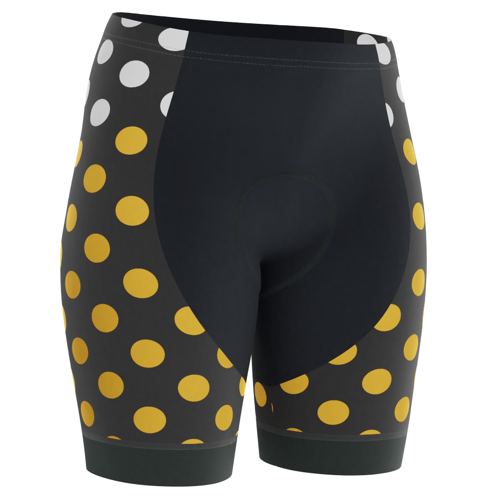 Women's Polka Dots Gel Padded Cycling Shorts